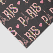 ピンクエッフェルタワーパリフラワーズキャピタフランスのル 薄葉紙 (詳細)