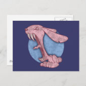 ピンクエビルバニー ポストカード (正面/裏面)