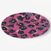 ピンクエモスカル工芸品とパーティー用品パーティー ペーパープレート (アングル)