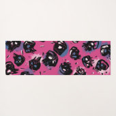 ピンクエモスカル玩具ゲームアウトドア ヨガマット (裏面(横))