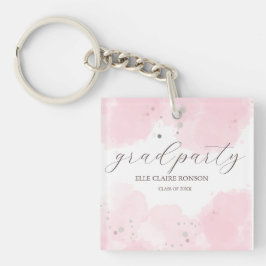 ピンクエレガンスエクセシションパーティー招待状 キーホルダー