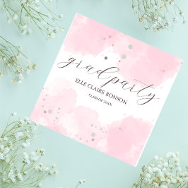 ピンクエレガンスエクセシションパーティー招待状 スタンダードカクテルナプキン