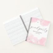 ピンクエレガンスエクセシションパーティー招待状 ノートブック (内部)
