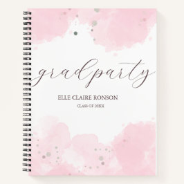 ピンクエレガンスエクセシションパーティー招待状 ノートブック