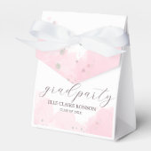 ピンクエレガンスエクセシションパーティー招待状 フェイバーボックス (正面サイド)