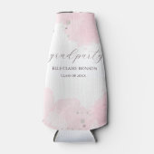 ピンクエレガンスエクセシションパーティー招待状 ボトルクーラー (正面)