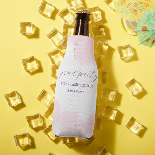 ピンクエレガンスエクセシションパーティー招待状 ボトルクーラー (インサイチュ 夏)