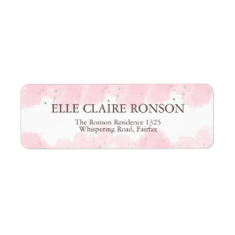 ピンクエレガンスエクセシションパーティー招待状 ラベル