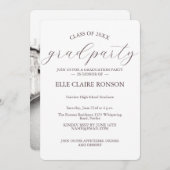 ピンクエレガンスエクセシションパーティー招待状 招待状 (正面/裏面)