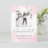 ピンクエレガンスエクセシションパーティー招待状 案内状 (スタンド正面)