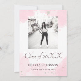 ピンクエレガンスエクセシションパーティー招待状 案内状