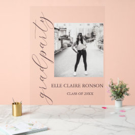 ピンクエレガンス卒業パーティー アクリルサイン