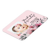 ピンクエレガントありがとう来!《キリスト教》洗礼式や命名式 マグネット (左側)