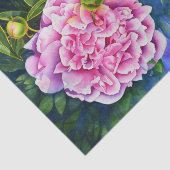 ピンクエレガントがかった白クラシックの水色フローラ 薄葉紙 (詳細)