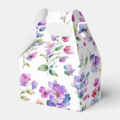 ピンクエレガントがかった紫色の水色の野花 フェイバーボックス (裏面サイド)