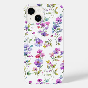 ピンクエレガントがかった紫色の水色の野花 Case-Mate iPhone 14ケース