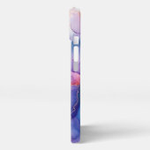 ピンクエレガントがかった紫色の電話ケースガーリー金ゴールド iPhoneケース (左側面)