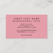 ピンクエレガントさくらんぼブロッサムの名刺 名刺 (裏面)