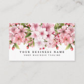 ピンクエレガントさくらんぼブロッサムの名刺 名刺 (正面)