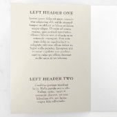 ピンクエレガントさくらんぼブロッサムサロン3折パンフレット 三つ折りカード (内部最初)