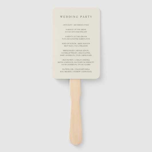 ピンクエレガントさくらんぼブロッサム結婚式 プログラム ハンドファン (裏面)