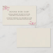ピンクエレガントさくらんぼベビー本 エンクロージャーカード (正面/裏面)