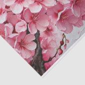 ピンクエレガントさくらんぼ花 薄葉紙 (詳細)