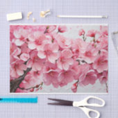ピンクエレガントさくらんぼ花 薄葉紙 (クラフト)