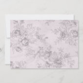 ピンクエレガントとグレーのバチェロレッテ 招待状 (裏面)