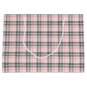 ピンクエレガントとグレー ラージペーパーバッグ (正面)