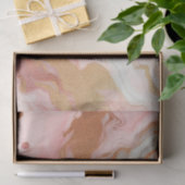 ピンクエレガントとバラゴールドフォイル大理石 薄葉紙 (ギフト)