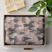 ピンクエレガントとブラックのクリスマスビレッジ 薄葉紙 (ギフト)