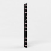 ピンクエレガントとブラックパーソナライズされた Case-Mate iPhoneケース (裏面/右)