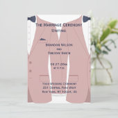 ピンクエレガントとブルーのゲイ結婚式 プログラム (スタンド正面)