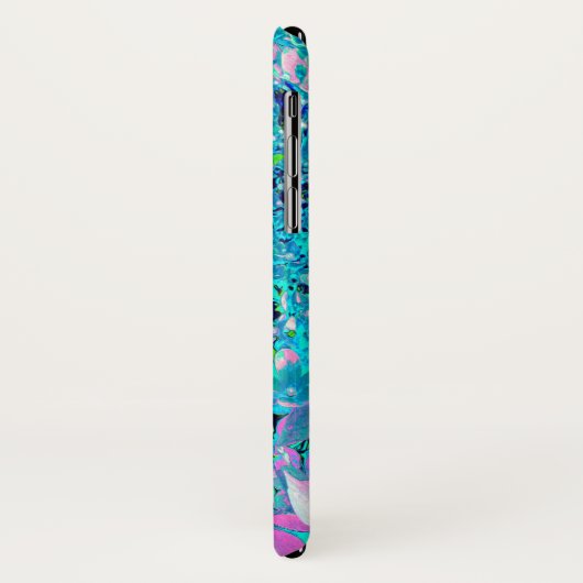 ピンクエレガントとブルーのライムライトアジサイ Case-Mate iPhoneケース (裏面/左)