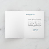 ピンクエレガントとホワイトクリブベビーガールバプテスマ カード (内部)