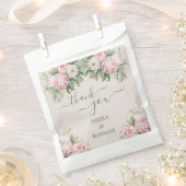 ピンクエレガントと白のフローラムスリム結婚ズ フェイバーバッグ (クリップ留めされた状態)