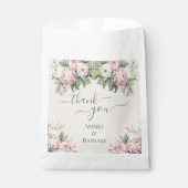 ピンクエレガントと白のフローラムスリム結婚ズ フェイバーバッグ (正面)