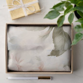 ピンクエレガントと白のフローラ結婚式 薄葉紙 (ギフト)