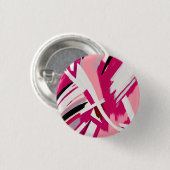 ピンクエレガントと白のブラシストロークのパターン 缶バッジ (正面&裏面)