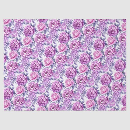ピンクエレガントと紫のフローラ 薄葉紙 (正面)