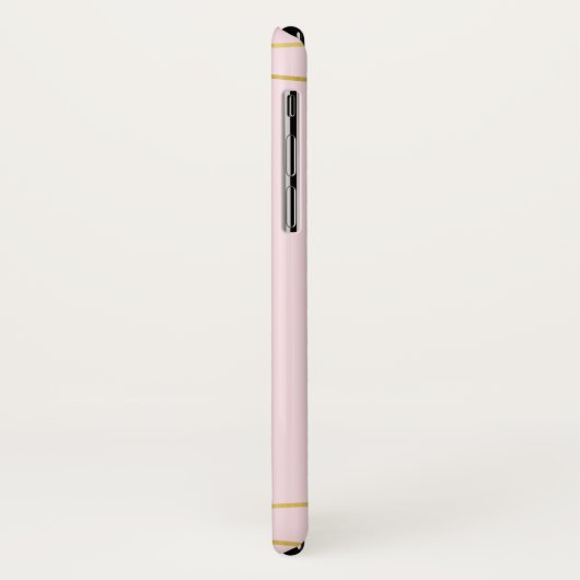 ピンクエレガントと金ゴールドのバラ Case-Mate iPhoneケース (裏面/左)