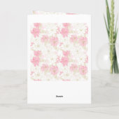 ピンクエレガントと金ゴールドのフローラ水の色絵を描 シーズンカード (裏面)