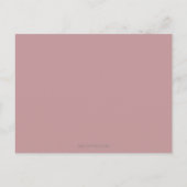 ピンクエレガントと金ゴールドの体操のテーマ インビテーションポストカード (裏面)