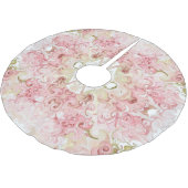 ピンクエレガントと金ゴールドの大理石 ブラッシュドポリエステルツリースカート (アングル)