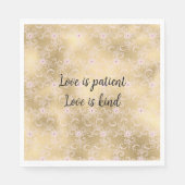 ピンクエレガントと金ゴールドフローラレース スタンダードランチョンナプキン (正面)