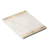 ピンクエレガントと金ゴールドフローラレース ノートパッド (アングル)