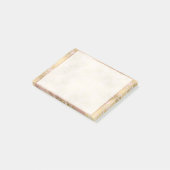 ピンクエレガントと金ゴールドフローラレース ポストイット (アングル)