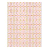 ピンクエレガントと黄色のユリの花のテーブルクロス テーブルクロス (正面)