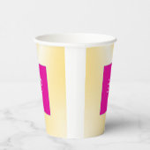 ピンクエレガントと黄色の紙カップ 紙コップ (右)